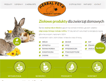 Tablet Screenshot of herbalpets.pl